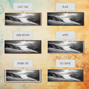 Ocean View, Coastal Cliffs, Dramatic Horizon, Sunset Glow, Canvas Print, Fall Living Room Wall Art, Landscape Nature Photography