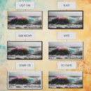 Rainbow Ocean Wave, Vibrant Sea Spray Art, Color Explosion Surf, Framed Canvas Print, Bathroom Wall Art, Coastal Modern Abstract