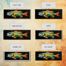 Tropical Fish, Vibrant Colors, Bold Sea Life, Black Background, Framed Canvas Print, Kitchen Wall Art, Modern Coastal Art