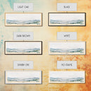 Costalegre, Mexico Watercolor Print, Vacation Gift, Mexico Wall Art, Beach Painting, Beach Decor, Large Wall Art, Wood Frame Art