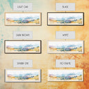 Doc Let, Vietnam Watercolor Print, Vacation Gift, Vietnam Wall Art, Beach Painting, Beach Decor, Large Wall Art, Wood Frame Art