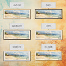 Gili Meno, Indonesia Watercolor Print, Vacation Gift, Indonesia Wall Art, Beach Painting, Beach Decor, Large Wall Art, Wood Frame Art