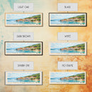 Mala Kolombarica, Croatia Watercolor Beach Print, Vacation Gift, Croatia Wall Art, Framed Canvas Print, Framed Beach Painting