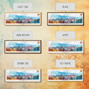 Malaga Spain Wall Art, Panoramic Travel Poster, Panoramic Framed Canvas Print, City Wall Art, Wall Hanging Home Decor, Travel Art