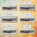 Aarhus Denmark  Panoramic Travel Poster, Framed Canvas Print or Metal Wall Art, Travel Art, Home Decor, Panoramic Painting, Midcentury Art