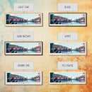 Bordeaux France Panoramic Travel Poster, Framed Canvas Print or Metal Wall Art, Travel Art, Home Decor, Panoramic Painting, Midcentury Art