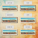 Getafe Spain Panoramic Travel Poster, Framed Canvas Print or Metal Wall Art, Travel Art, Home Decor, Panoramic Painting, Midcentury Art