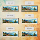 Kalamaria Greece Wall Art, Panoramic Travel Poster, Panoramic Framed Canvas Print, City Wall Art, Wall Hanging Home Decor, Travel Art