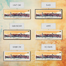 Klaipda Lithuania Wall Art, Panoramic Travel Poster, Panoramic Framed Canvas Print, City Wall Art, Wall Hanging Home Decor, Travel Art