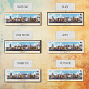 Kortrijk Belgium Travel Print Wall Art, Panoramic City Art, Travel Art, Wall Decor, Vacation Gift, Framed Canvas Print Or Metal Art