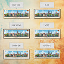 Krefeld Germany Panoramic Travel Poster, Framed Canvas Print or Metal Wall Art, Travel Art, Home Decor, Panoramic Painting, Midcentury Art