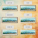 Magnitogorsk Russia Travel Print Wall Art, Panoramic City Art, Travel Art, Wall Decor, Vacation Gift, Framed Canvas Print Or Metal Art