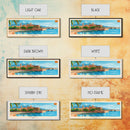Palma Spain Travel Art, City Art, Framed Canvas Print or Metal Wall Art, Europe Travel Poster, Panoramic Wall Art, Extra Wide Wall Art