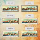Rostov on Don Russia Panoramic Travel Poster, Framed Canvas Print or Metal Wall Art, Travel Art, Home Decor, Panoramic Painting, Midcentury Art