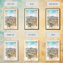 Elche, Spain Vibrant Framed Canvas Print. Stunning Wall Art for Living Room or Bedroom Decor, Spanish Travel Poster Art.