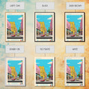 Luhansk Ukraine Travel Poster Framed Canvas Print, Wall Decor, Midcentury Modern Art, Pop Art, Scenic Art for Bedroom and Office