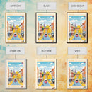 Norwich United Kingdom Travel Poster Framed Canvas Print, Midcentury Modern Art, Pop Art Wall Decor, Scenic Wall Art, Living Room Decoration, Office Art