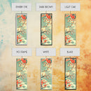 Plum Blossoms, Turquoise Sky, Japanese Art, Skinny Art, Tall Art, Framed Canvas Print, Ukiyo-e Style