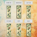 Skinny Art Tall Art Framed Canvas Print Birds Amongst Dense Greenery And Red Flowers Ukiyo-e Japanese Style Art Wood Block Print