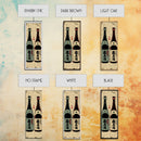 Canvas Print Japanese Sake Bottles Retro Design With Rustic Feel, Kitchen Or Dining Area Wall Art, Unique Vintage Style