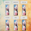Pink Headdress Woman Canvas Print Wall Art Colorful Graffiti Wall Art Tall Narrow Art