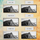 Dramatic Mountain Ridge, smoky mountain art, landscape painting, moody art, wabi sabi art, vertical wall art, minimalist art, canvas print
