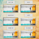 Fisherman at Twilight, fly fishing art, fisherman painting, moody art, nature wall art, rustic decor, panoramic painting, Canvas Print