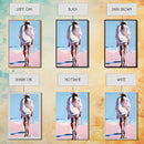 Beach Walk, coastal cowgirl wall art, boho art, pink orange wall art, light pink wall art, coastal decor, framed canvas print