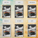 Vintage Car, Custom Car Painting, Graffiti Wall Art, Rustic Art, Old Car Scene, Moody Art, Framed Canvas Print, Landscape Art