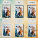 Wild Horse Painting, Coastal Horse Art, Nautical Wall Art, Rustic Wall Art, Boho Art, Canvas Print, Farmhouse Art, Gift Idea