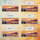 Pink Orange Wall Art, Framed Canvas Print, Extra Wide Art, Southwest Wall Art, Rustic Art, Desert Landscape Painting, Moody Art, Above Bed Art