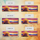 Southwest Desert Art, Joshua Tree Art, Pink Orange Wall Art, Sunset Painting, Abstract Art, Framed Canvas Print, Extra Wide Art