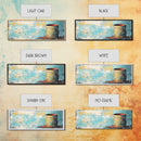 Rustic Tin, wabi sabi art, rustic wall art, teal wall art, farmhouse art, kitchen decor, Framed Canvas Print, above sofa art