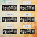 Western Saloon, rustic wall art, extra wide art, panoramic art, farmhouse art, bar decor, moody art, framed canvas print, above sofa art