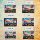 Saguaro Cactus Pop Art Oil Painting Canvas Print, Sedona Arizona, Grand Canyon Painting, Desert Landscape, Southwestern Decor, Kitsch Art