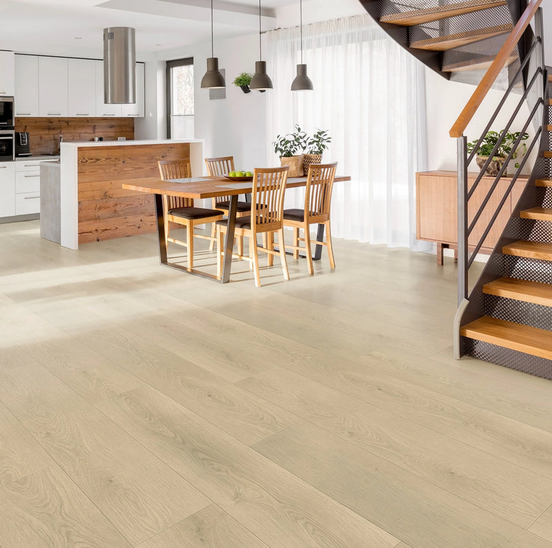 Hoxton Opal Embossed Matte 9.25"x60" Waterproof Laminate Flooring 14mm - Evo