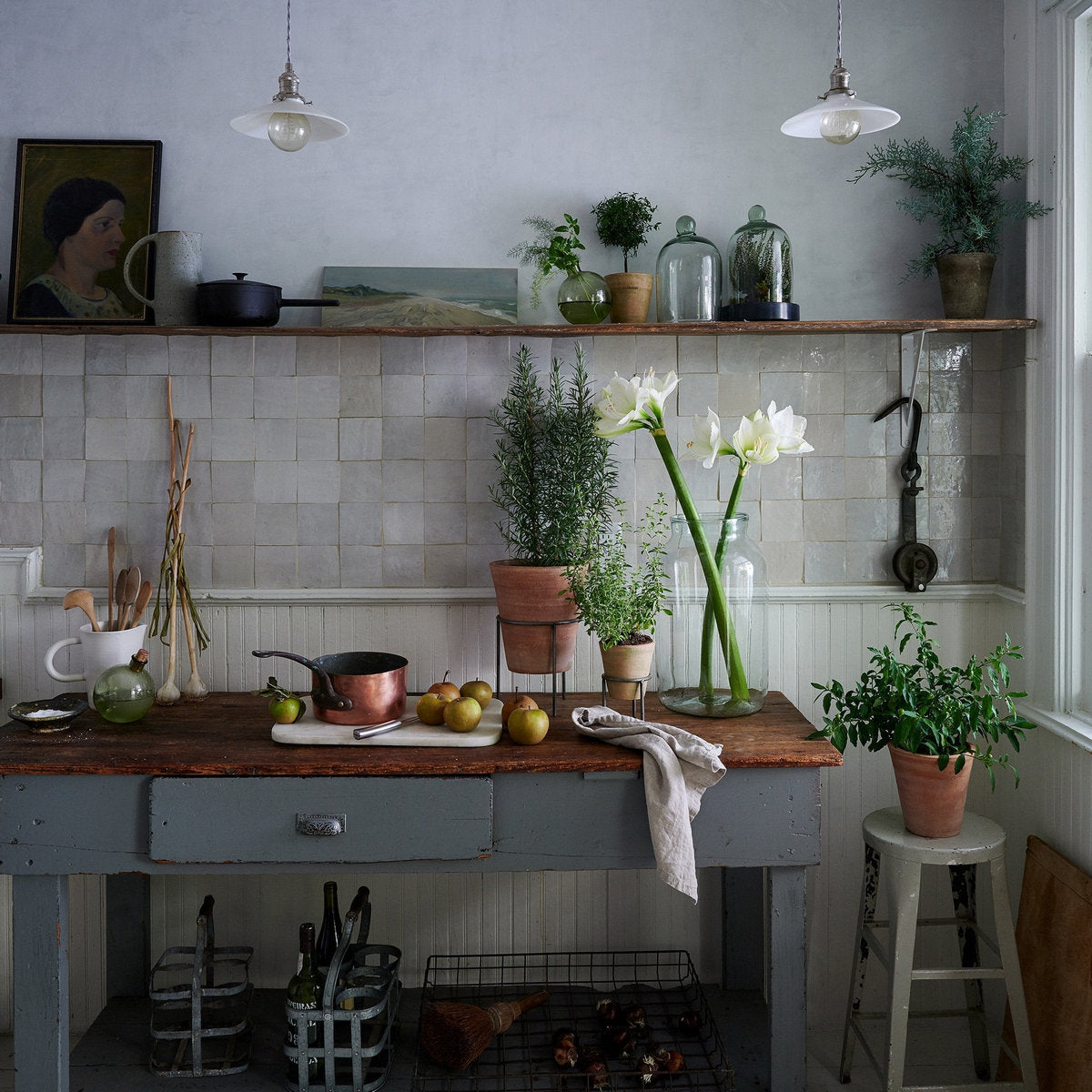 Terracotta Studio Planter, Whitewash, photo 6 of 14