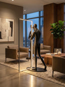 Human Mirror Sculpture Floor Lamp