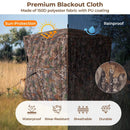Hunting Blind 360 Degree One-Way See-Through Ground Blind for 2-3 Person by LJGDeals