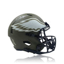 Jalen Hurts Philadelphia Eagles Autographed Full-Size 2022 Salute to Service Speed Helmet by Dynasty Sports & Framing