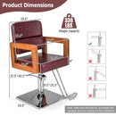 Hydraulic Barber Chair Salon Chair for Hair Stylist with 360 Degrees Swivel-Red by LJGDeals