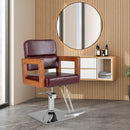 Hydraulic Barber Chair Salon Chair for Hair Stylist with 360 Degrees Swivel-Red by LJGDeals