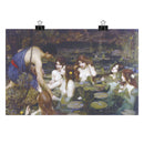 "Hylas and the Nymphs" by John William Waterhouse Matte Poster