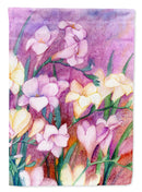 Freesias House Flag 28x40 Porch Sleeve Pole Decorative Outside Yard Banner Artwork Wall Hanging, Polyester