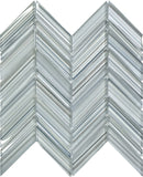 White Blue 10x10 Glossy Matte Chevron Glass Mosaic Tile (5 pack, 3.76 sq ft/case)