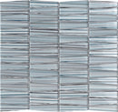 Blue 12x13 Glossy Matte Trapezium Glass Mosaic Tile (5 pack, 5.38 sq ft/case) - Sample