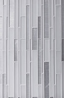 White 12x12 Glossy Matte Sticks Glass Mosaic Tile (5 pack, 5 sq ft/case)