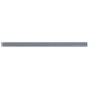 Flint Gray 0.5x12 Glossy Glass Pencil Tile Trim (10 pack, 0.5 sq ft/case)