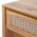 Oslo Natural Teak Indoor Floating Nightstand - 20" by NORDICTEAK.COM