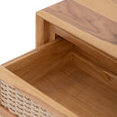 Oslo Natural Teak Indoor Floating Nightstand - 20" by NORDICTEAK.COM
